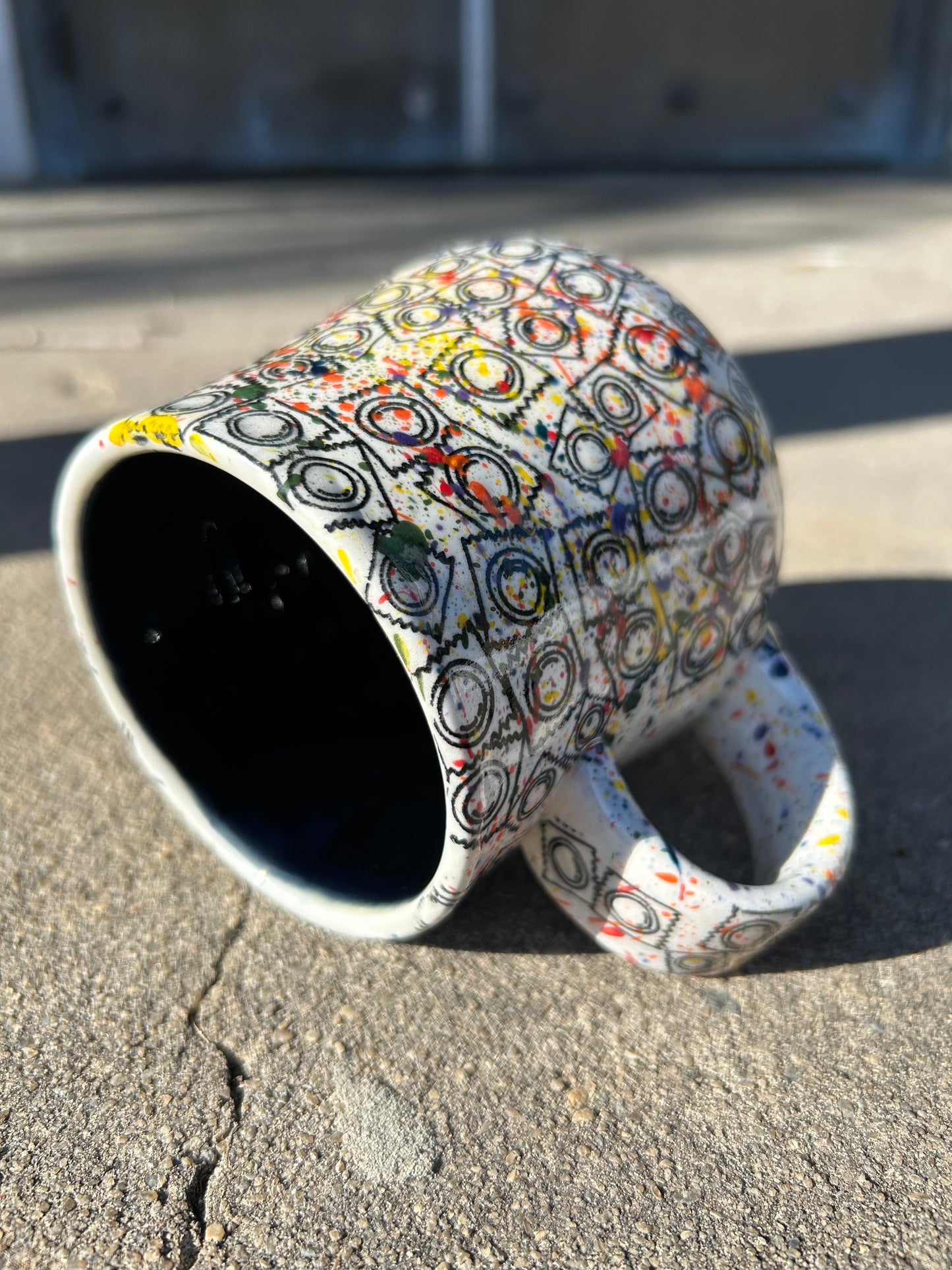 Condoms with Speckled Rainbow Mug