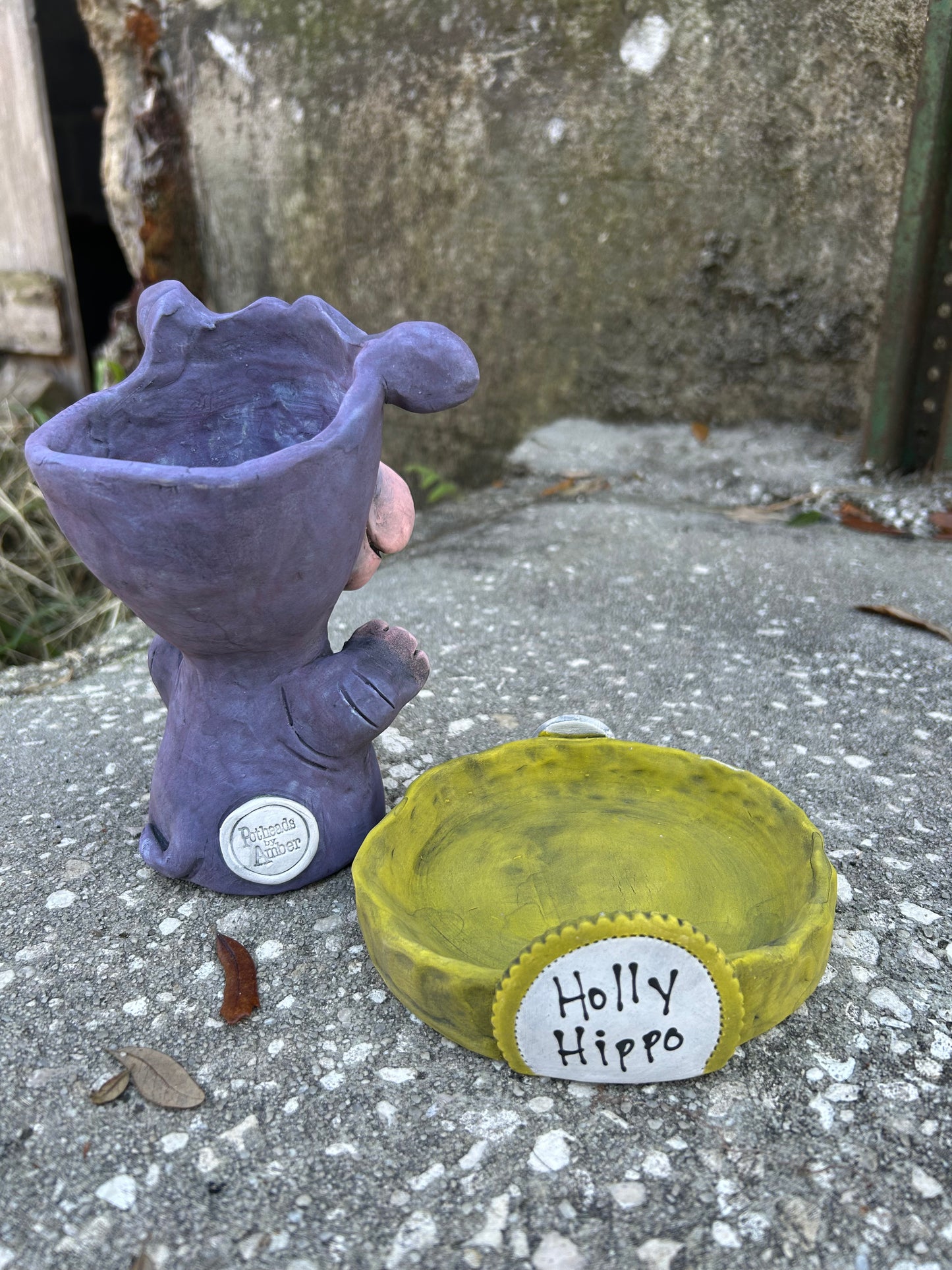 Purple Hippo Pothead // Holly