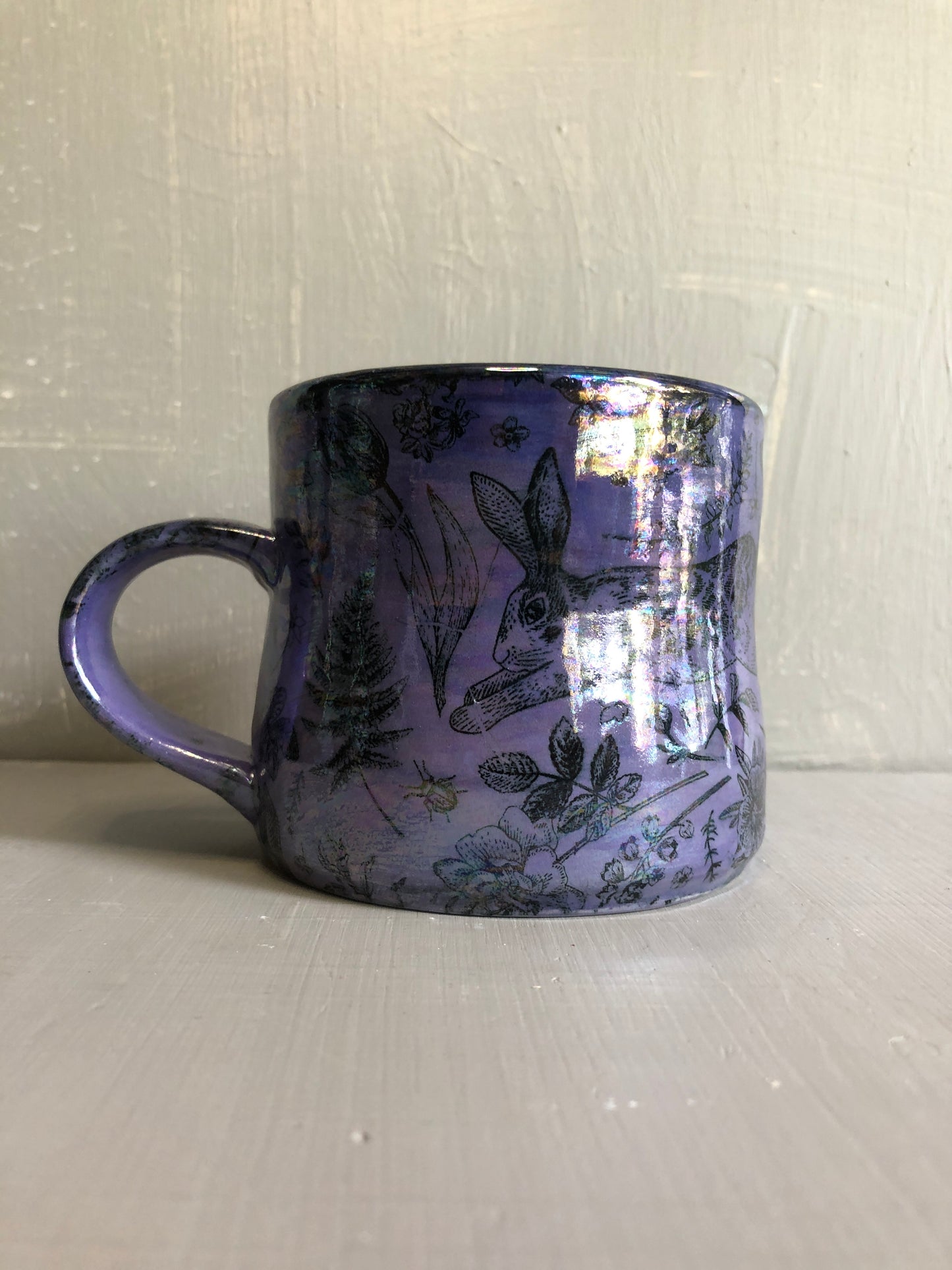 Purple Haze with Mother Of Pearl Mug