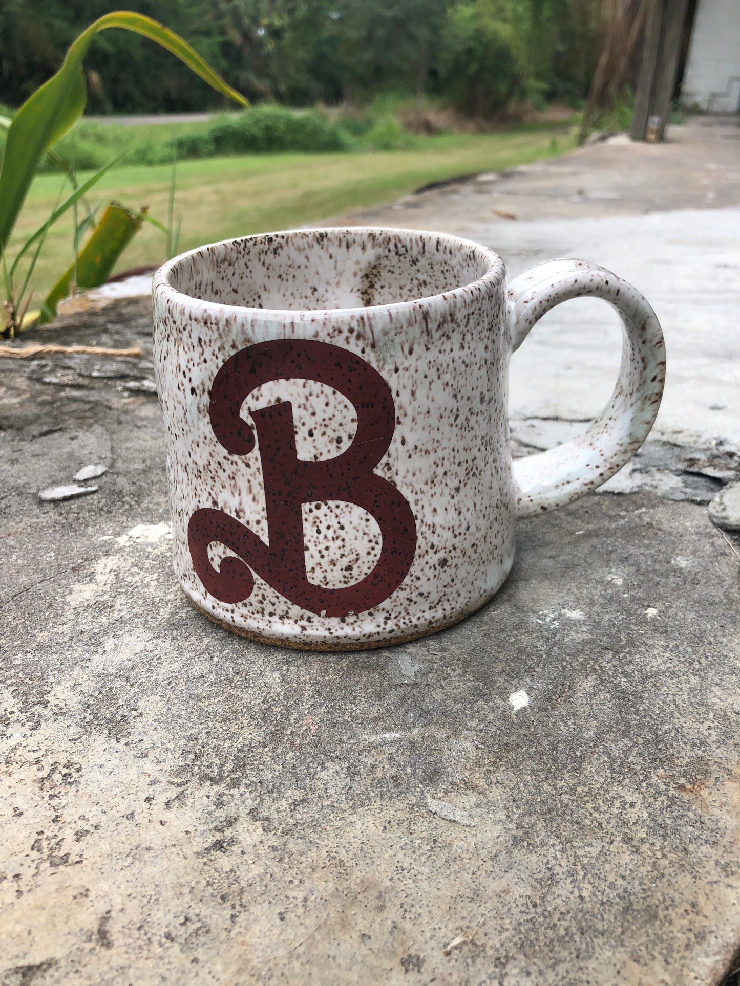 Barbie Mug on Speckled Clay