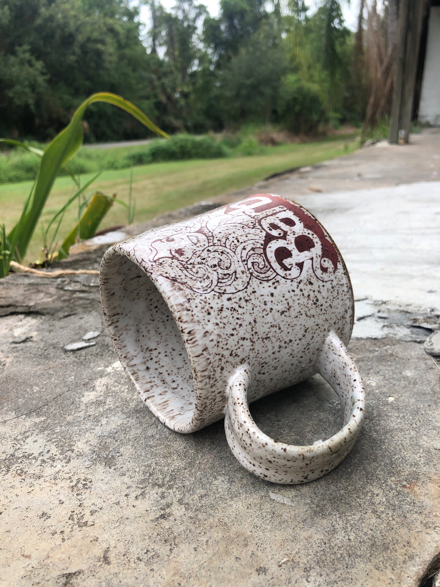Barbie Mug on Speckled Clay