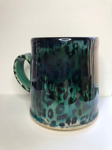 Malachite Leopard Print Mug