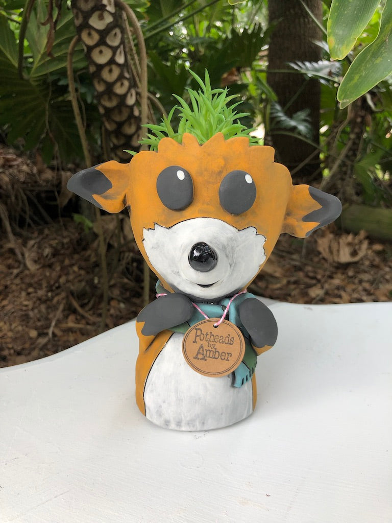 Finnegan Fox Ceramic Planter
