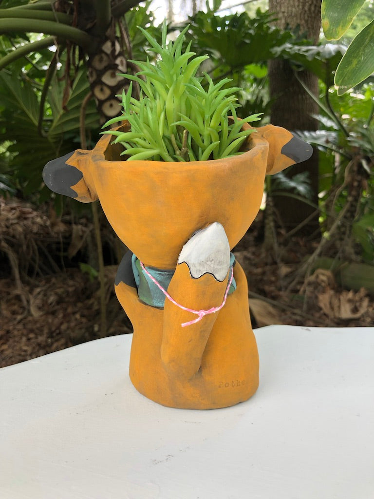 Finnegan Fox Ceramic Planter