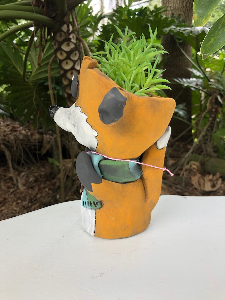 Finnegan Fox Ceramic Planter