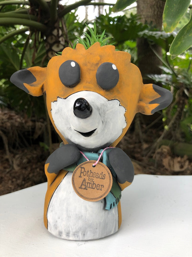 Finnegan Fox Ceramic Planter