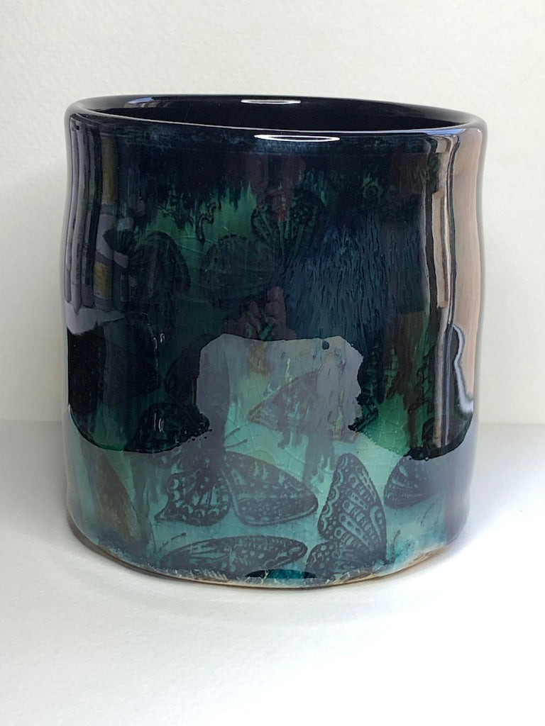 Malachite Butterfly Print Mug