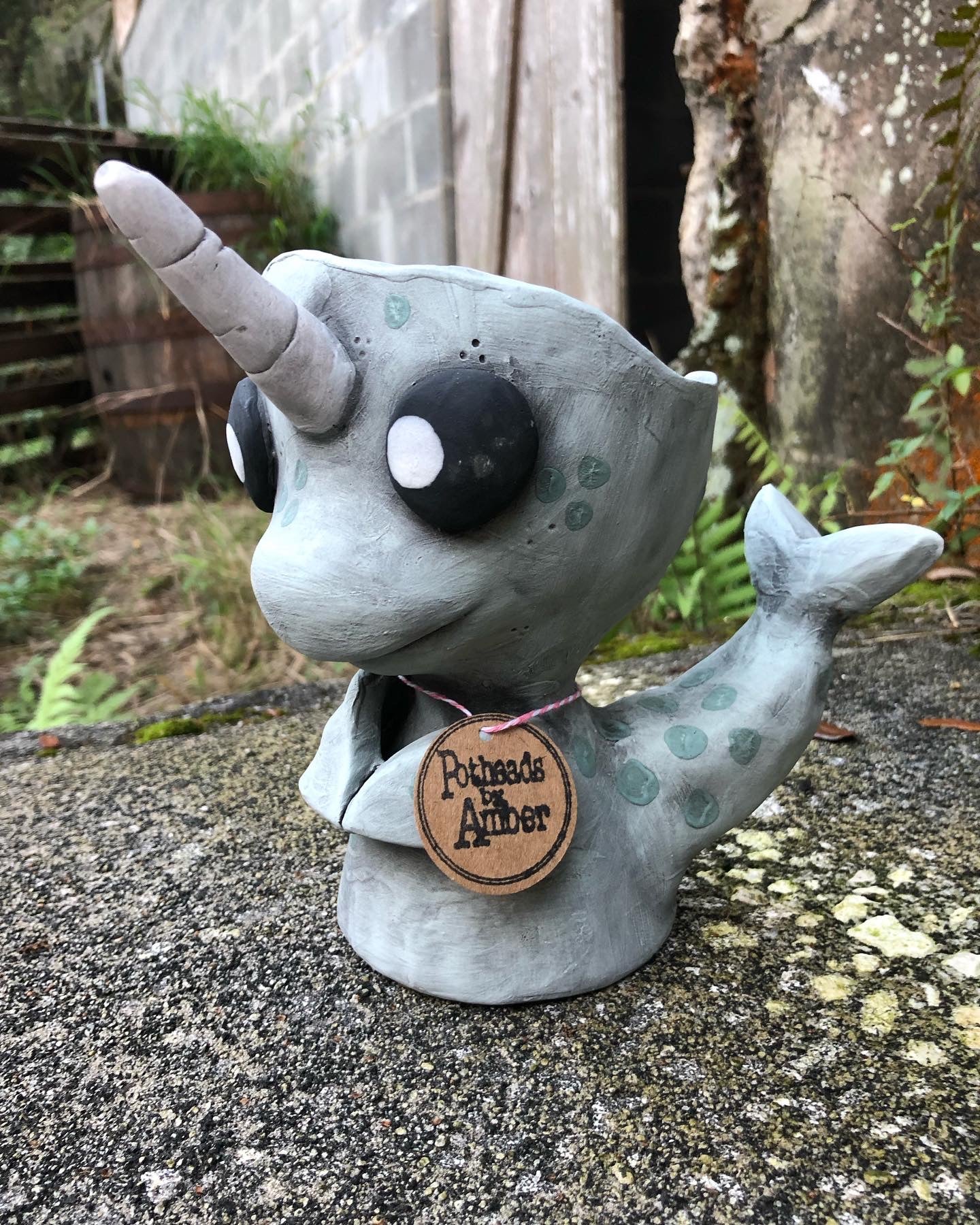 Wally the Narwhal Succulent Pothead Planter *Whole Sale Only*