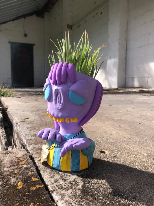 Zara the Zombie Pothead // Zombie Succulent Planter