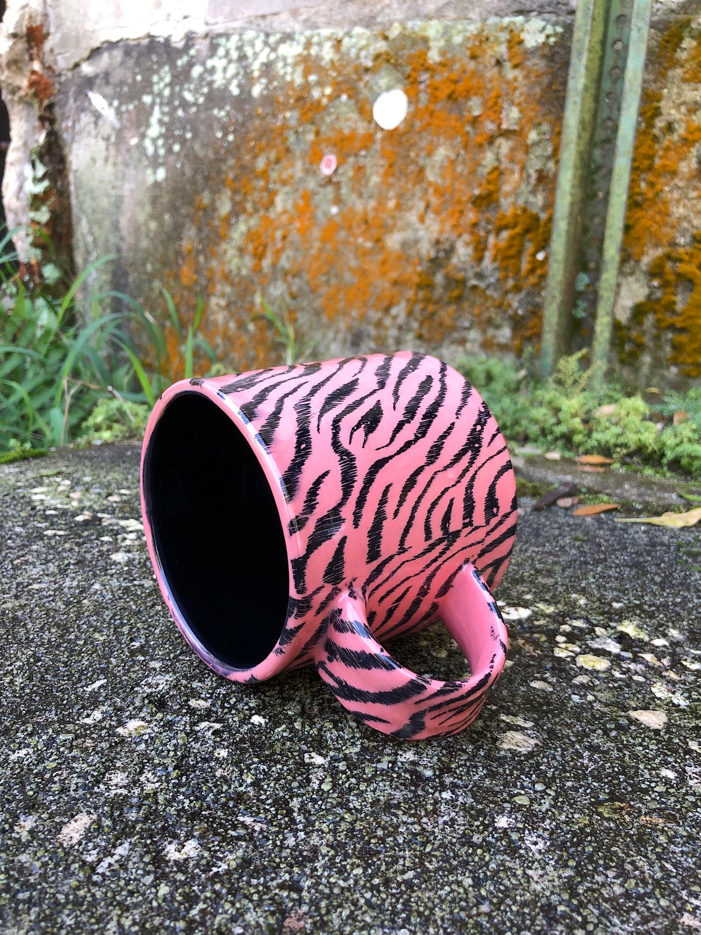 Pink Tiger Stripe Mug