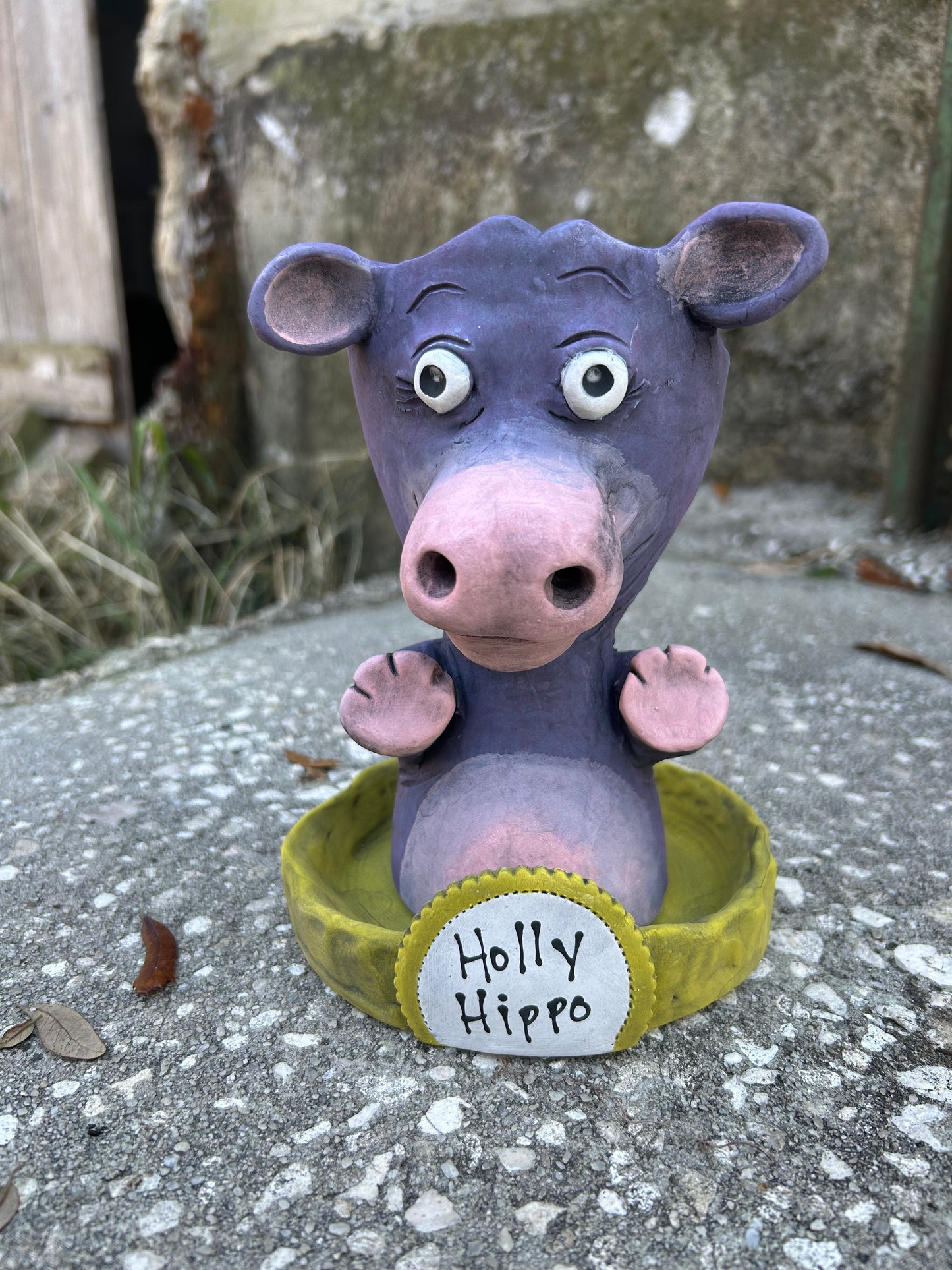 Purple Hippo Pothead // Holly