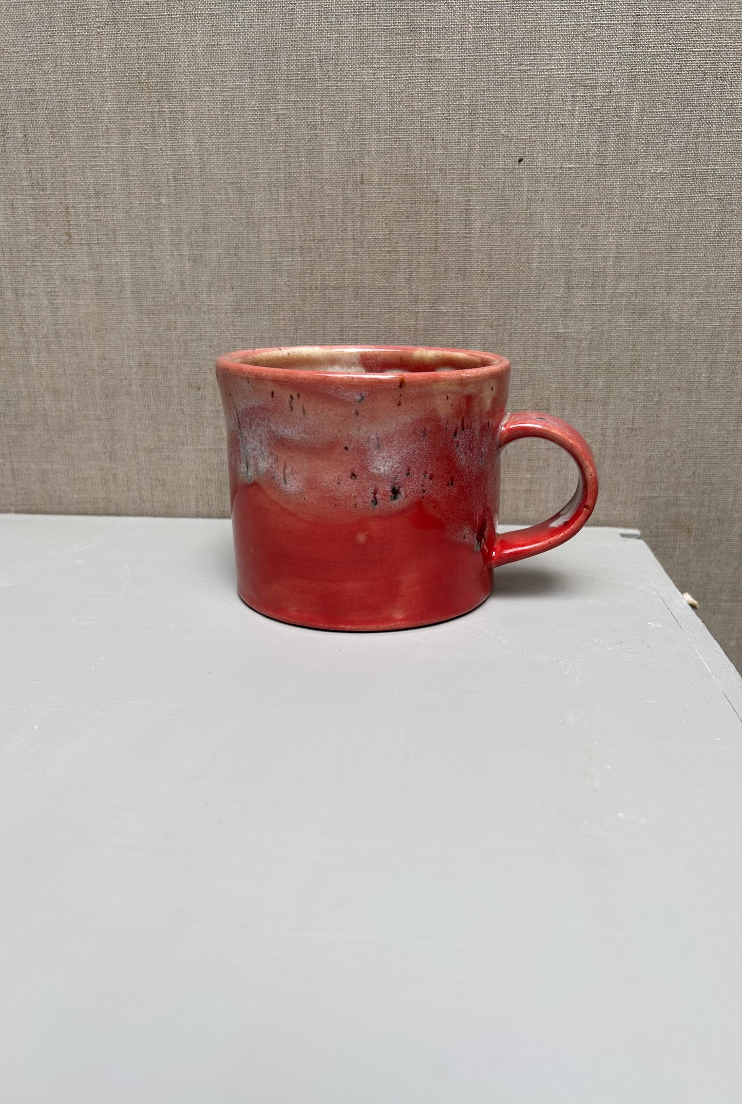 Poppy Red and River Birch Mug