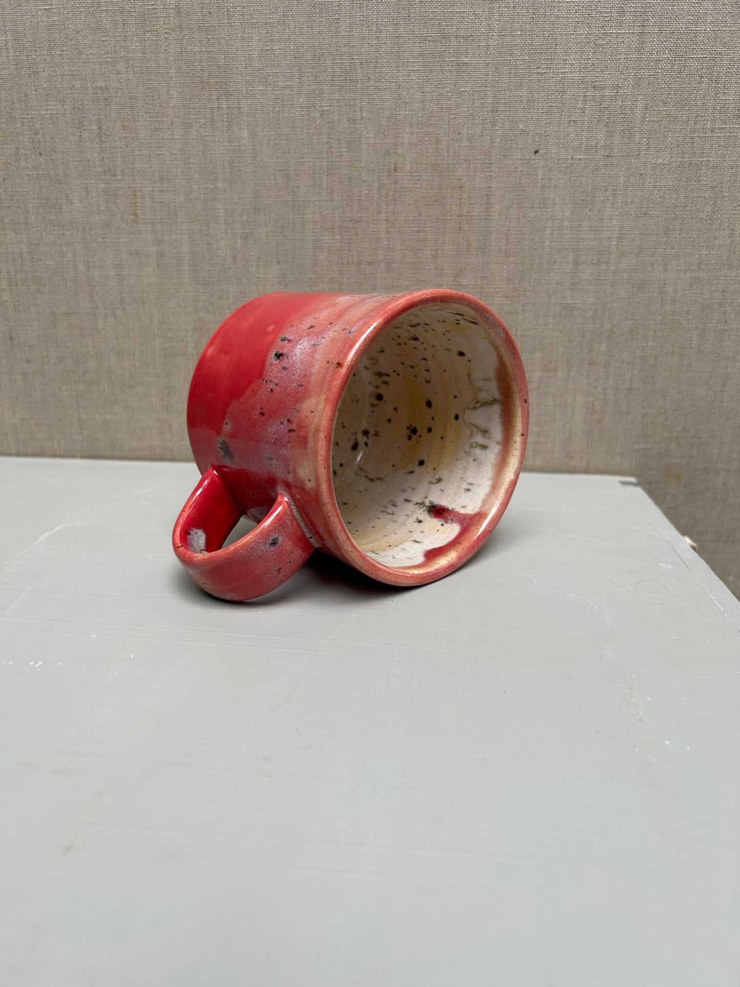 Poppy Red and River Birch Mug