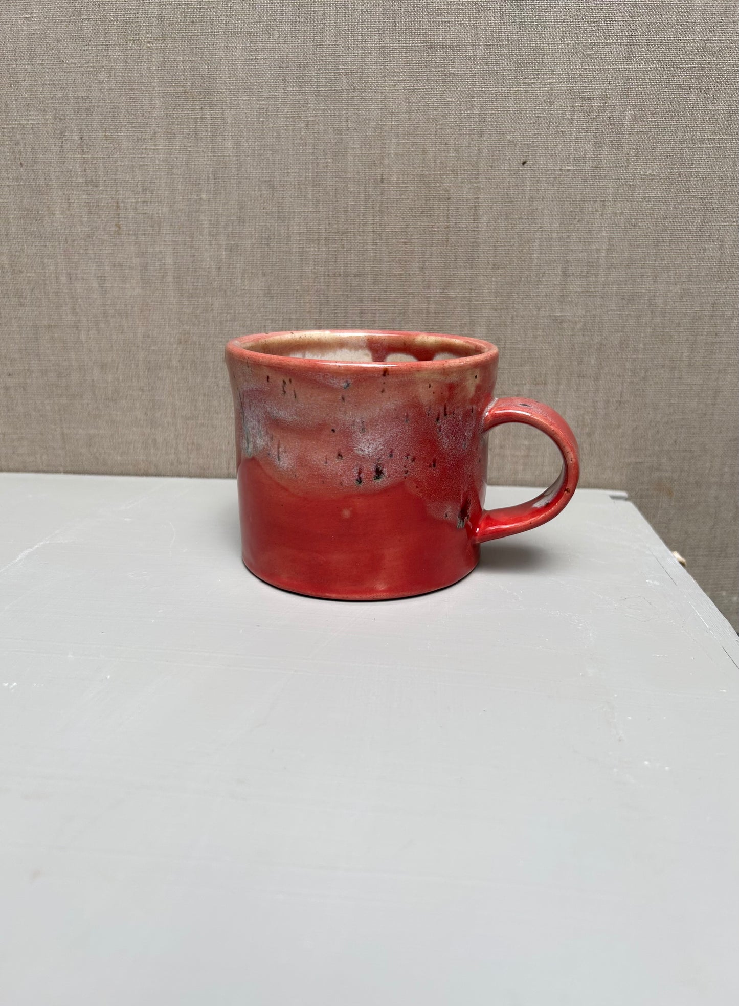 Poppy Red and River Birch Mug