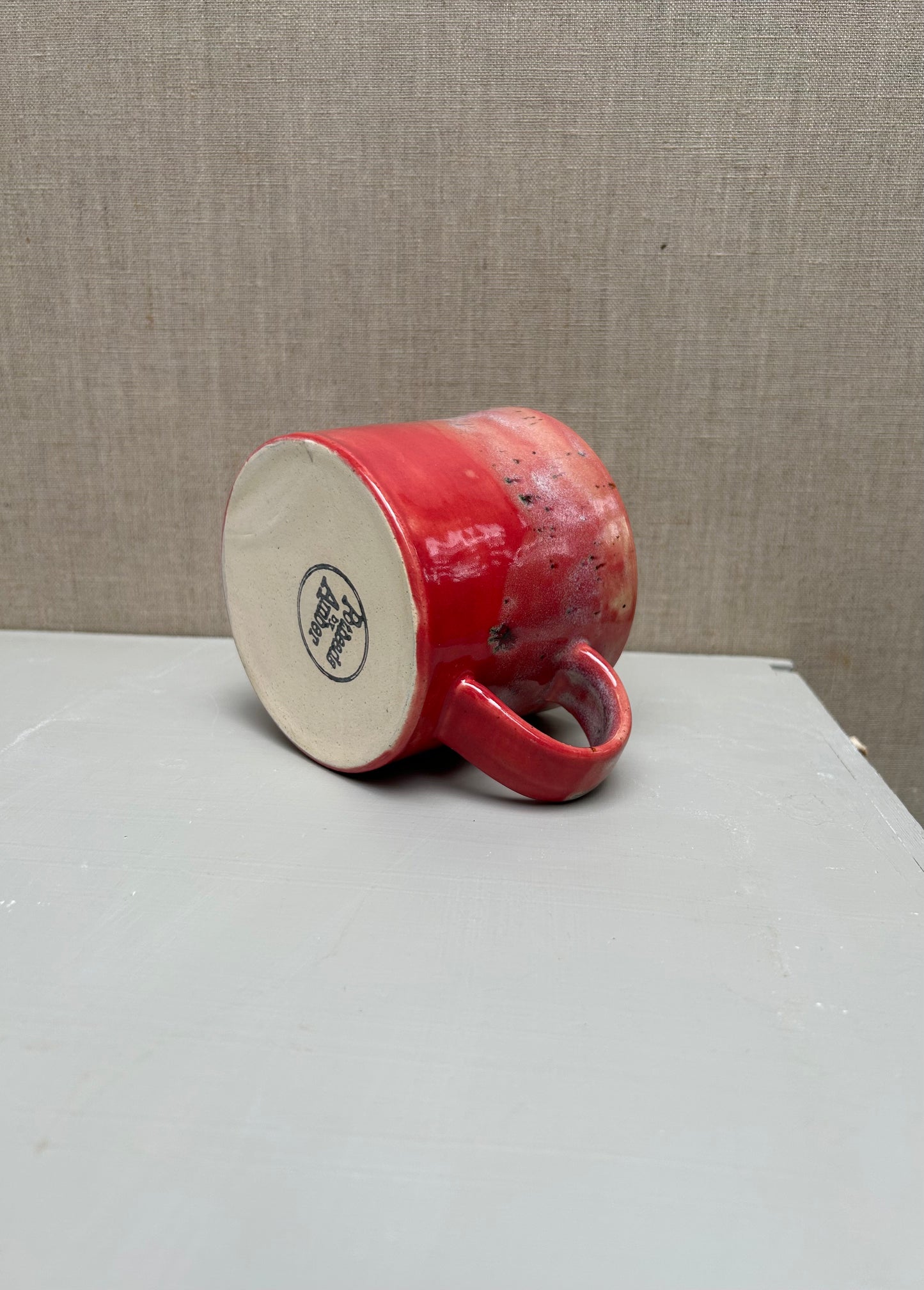Poppy Red and River Birch Mug