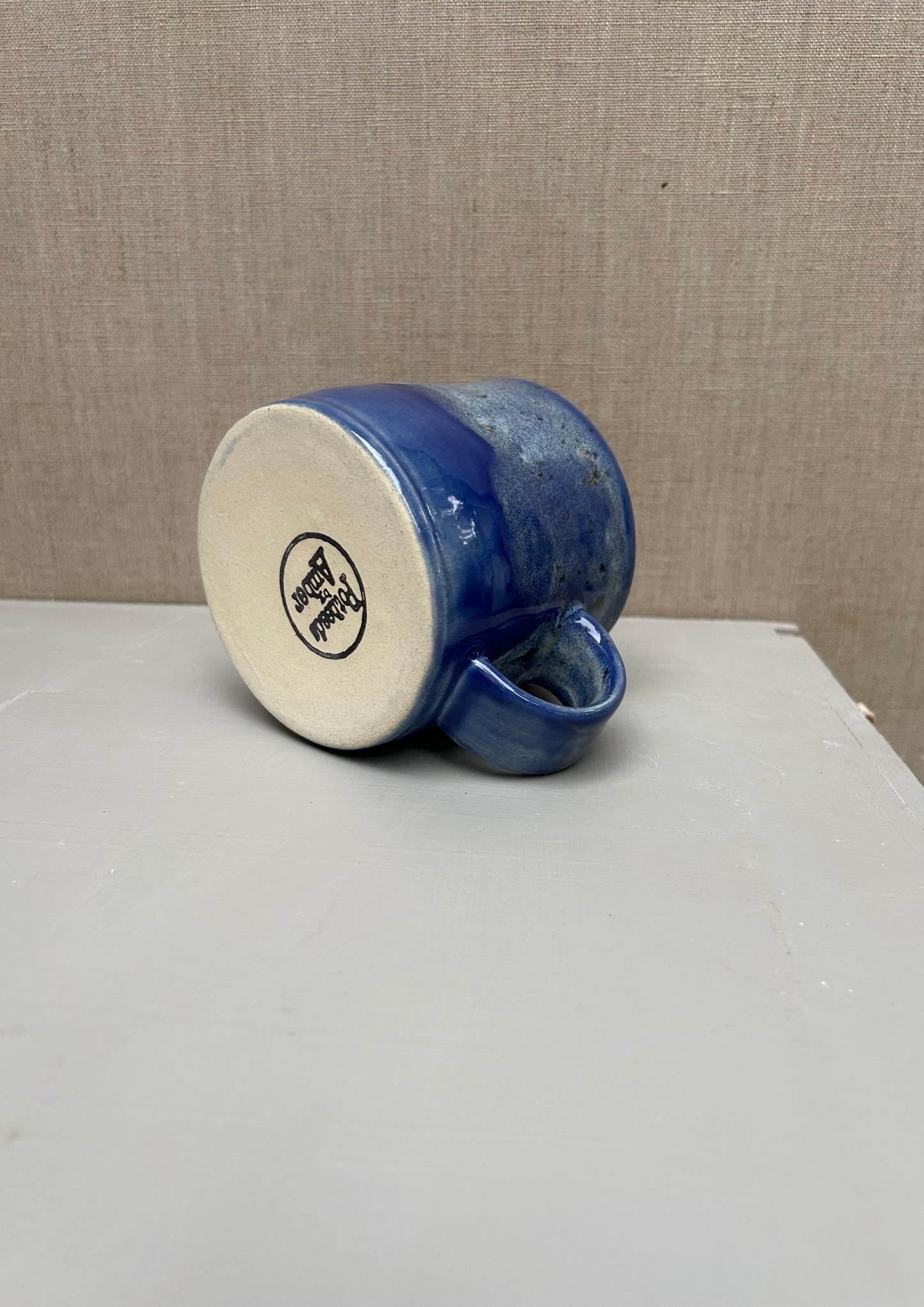 Ocean Blue and Birch Mug